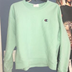 Champion reverse weave women’s crewneck blue